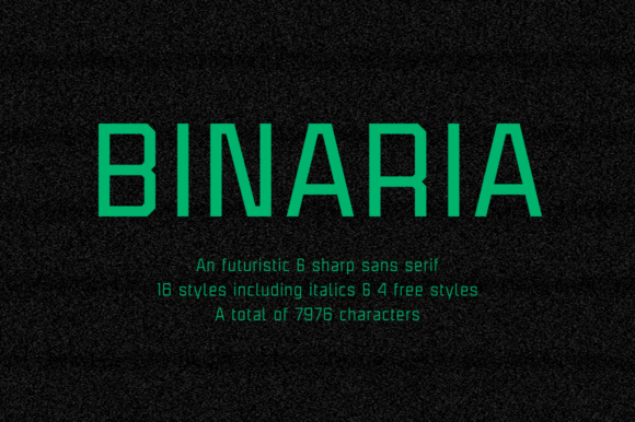 Binaria Family: A Futuristic Sans Serif for Modern Publishing