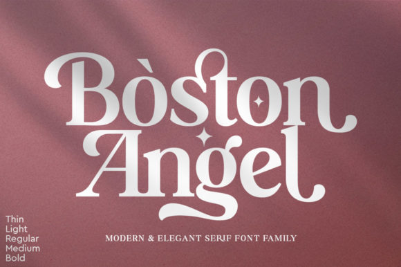 Boston Angel: A Distinct Display Font for Creative Campaigns