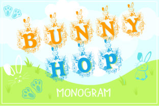 Bunny Hop Monogram: A Versatile Display Font for Web Design