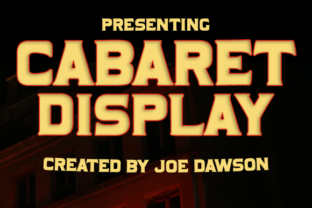 Cabaret Display: A Vintage Font for Editorial Charm