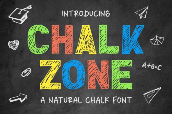 Chalk Zone: A Bold and Colorful Display Font for Web Design