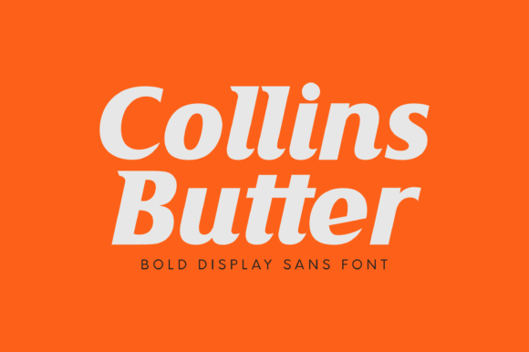 Collins Butter: A Bold Display Font for Creative Branding