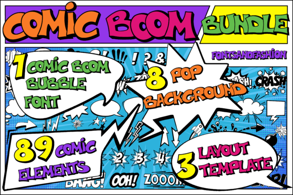 Comic Boom: A Unique Display Font for Creative Projects