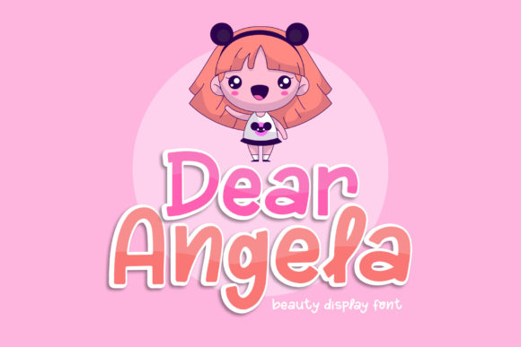 Dear Angela: A Sweet and Thick Display Font for Creative Projects