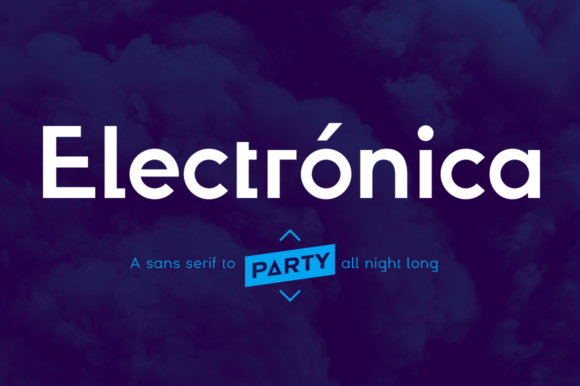 Electrónica Family: A Fun and Playful Sans Serif Font