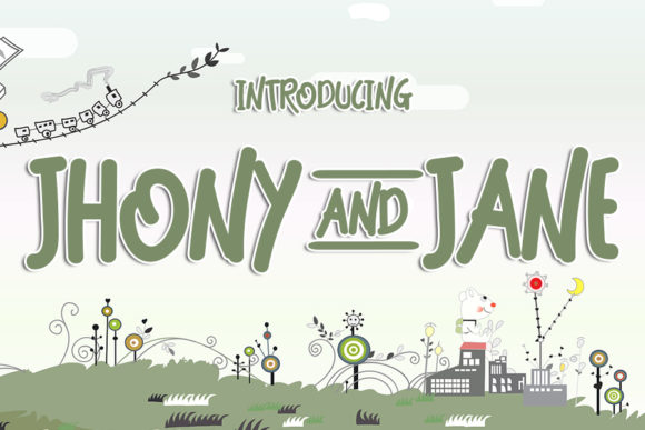 Jhony and Jane: A Bold Display Font for Eye-Catching Campaigns