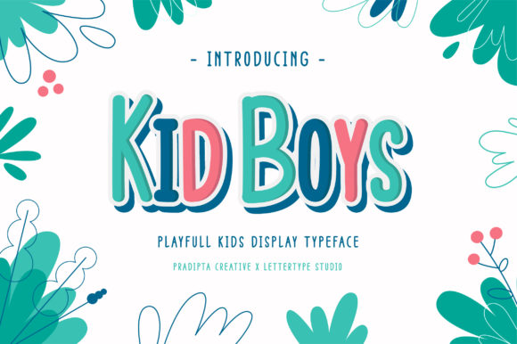 Kid Boys: A Playful Font for Craft and Product Design