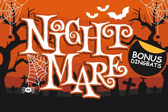 Night Mare: A Spooky Yet Playful Display Typeface