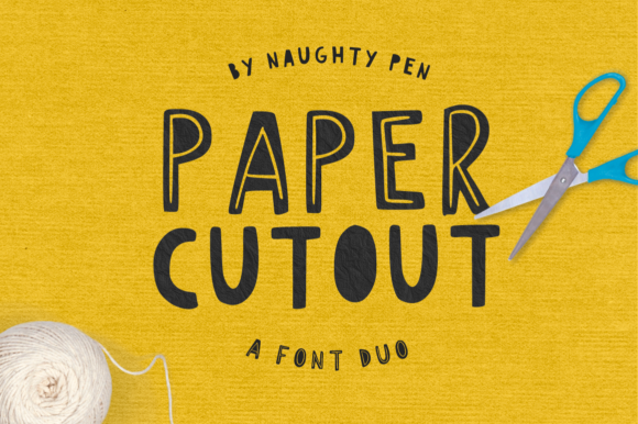 Paper Cutout: A Bold and Playful Display Font for Crafters