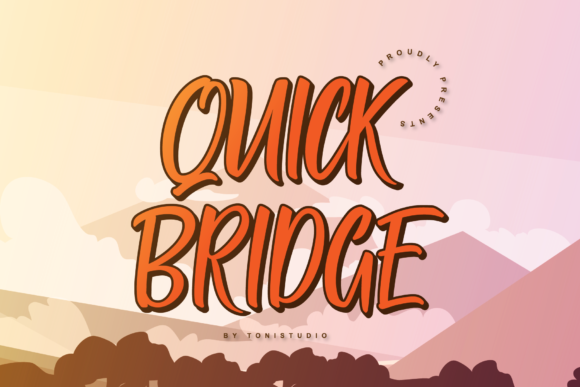Quick Bridge: A Bold and Casual Display Font for Modern Publishing