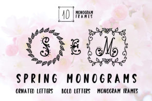 Spring Monogram: A Fresh, Elegant Font for Design