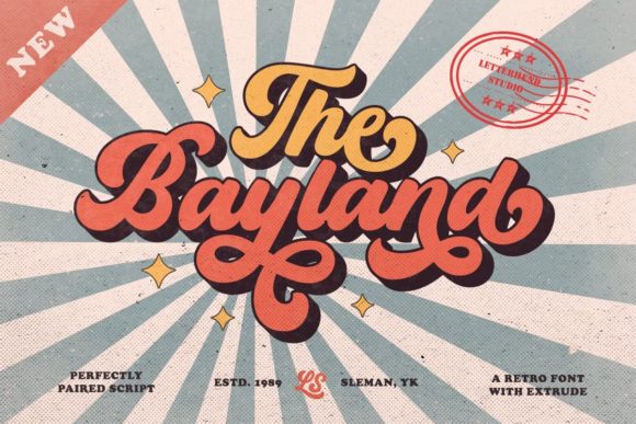 The Bayland: A Vintage Font for Creative Branding
